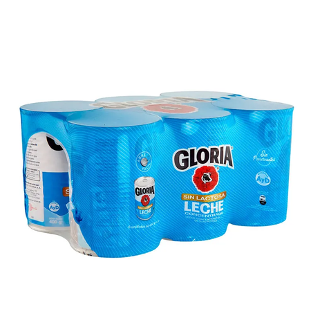 Gloria Evaporada Deslactosada SixPack 400g