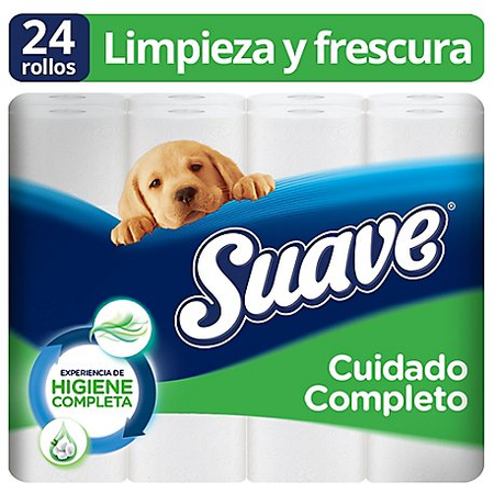 Suave Papel Higiénico Cuidado Completo Paq 24Uni