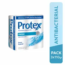 Protex Jabón de tocador Fresh Paq 3 un