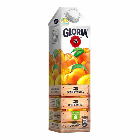 Gloria Bebida Durazno Caja 1Lt