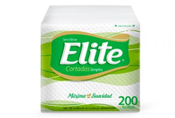 Elite Servilletas Cortadas Simple 200 un