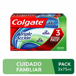 Colgate Crema Dental Triple Acción 3 un 75ml