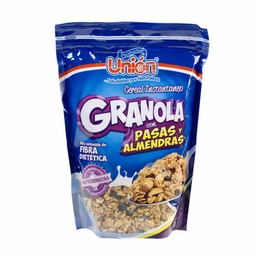 Cereal UNIÓN Pasas y almendras Bolsa 400Gr